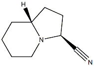 3-Indolizinecarbonitrile,octahydro-,(3R,8aS)-rel-(9CI) Structure