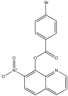 7-Nitro-8-quinolyl=p-bromobenzoate Structure