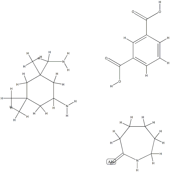 1,3-벤젠디카르복실산,5-아미노-1,3,3-트리메틸시클로헥산메탄아민및헥사히드로-2H-아제핀-2-온중합체 구조식 이미지