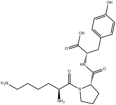 H-Lys-Pro-Tyr-OH Structure