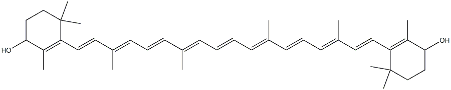 β,β-Carotene-4,4'-diol 구조식 이미지