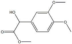 3,4-디메톡시-α-히드록시벤젠아세트산메틸에스테르 구조식 이미지