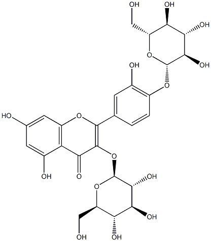 케르세틴이수화물(RG) 구조식 이미지