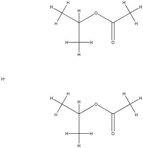 Acetic  acid,  1-methylethyl  ester,  conjugate  acid  (2:1)  (9CI) Structure