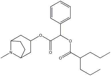Di-n-propylacetyl-homatropine [French] Structure