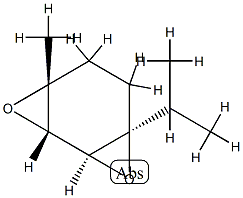 3,8-Dioxatricyclo[5.1.0.02,4]octane,4-methyl-7-(1-methylethyl)-,(1R,2R,4S,7R)-rel-(9CI) Structure
