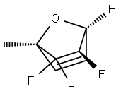 7-Oxabicyclo[2.2.1]hept-2-ene,5,6,6-trifluoro-1-methyl-,(1R,4S,5R)-rel-(9CI) 구조식 이미지