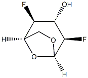 1,6-Anhydro-2,4-dideoxy-2,4-difluoro-β-D-glucopyranose Structure