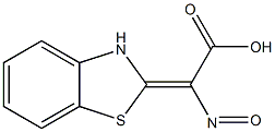 2-Benzothiazoleglyoxylicacid,alpha-oxime,(E)-(8CI) Structure