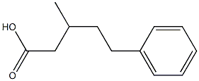 3-methyl-5-phenylpentanoic acid Structure