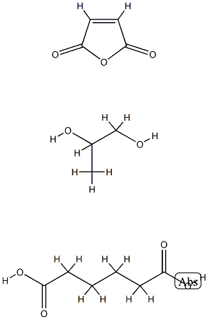 Hexanedioic acid, polymer with 2,5-furandione and 1,2-propanediol Structure