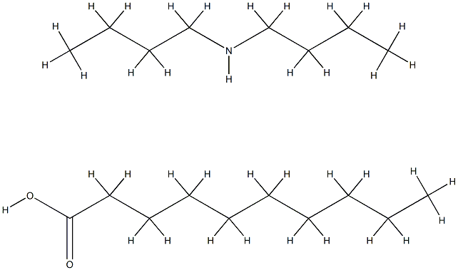 decanoic acid, compound with dibutylamine (1:1) 구조식 이미지