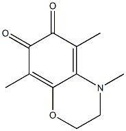 2H-1,4-Benzoxazine-6,7-dione,3,4-dihydro-4,5,8-trimethyl-(8CI) 구조식 이미지