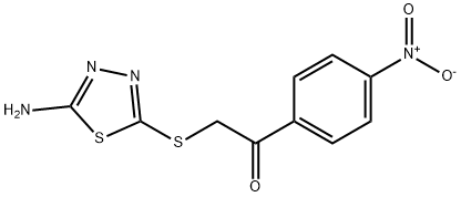 2-[(5-amino-1,3,4-thiadiazol-2-yl)sulfanyl]-1-{4-nitrophenyl}ethanone Structure