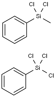 실란,디클로로메틸페닐-,트리클로로페닐실란중합체 구조식 이미지