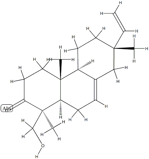 (1S)-7α-Ethenyl-3,4,4a,4bα,5,6,7,8,10,10aα-decahydro-1β-(hydroxymethyl)-1,4aβ,7-trimethyl-2(1H)-phenanthrenone Structure