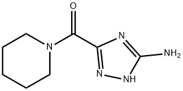 3-(piperidin-1-ylcarbonyl)-1H-1,2,4-triazol-5-amine(SALTDATA: FREE) Structure