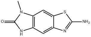 6H-Imidazo[4,5-f]benzothiazol-6-one,2-amino-5,7-dihydro-7-methyl-(9CI) 구조식 이미지