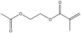 poly(2-(acetoxy)ethylmethacrylate) Structure