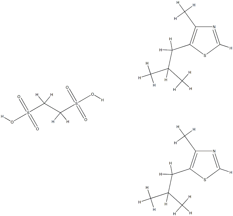 1,2-Ethanedisulfonic acid, compd. with 5-isobutyl-4-methylthiazole (1: 2) Structure