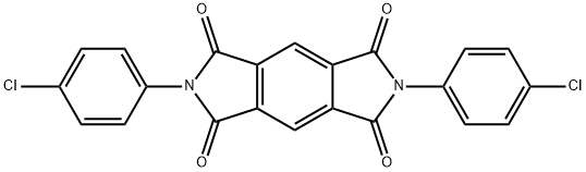 2,6-Bis(4-chlorophenyl)benzo[1,2-c:4,5-c']dipyrrole-1,3,5,7(2H,6H)-tetrone 구조식 이미지