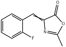 5(4H)-Oxazolone, 4-[(2-fluorophenyl)Methylene]-2-Methyl- 구조식 이미지