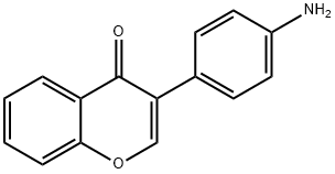 4H-1-Benzopyran-4-one,3-(4-aminophenyl)-(9CI) 구조식 이미지