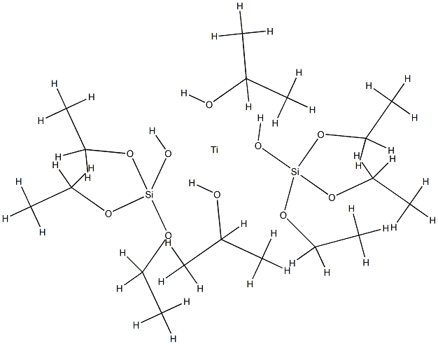 4,4,8,8-tetraethoxy-6,6-diisopropoxy-3,5,7,9-tetraoxa-4,8-disila-6-titanaundecane Structure