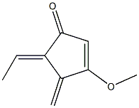 2-Cyclopenten-1-one,5-ethylidene-3-methoxy-4-methylene-(9CI) Structure