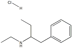 N,α-디에틸펜에틸아민염산염 구조식 이미지