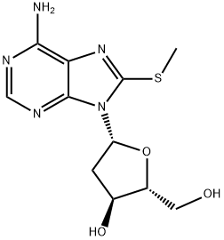 2'-Deoxy-8-methylthio-adenosine Structure