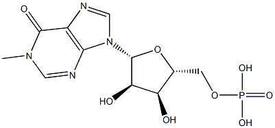 poly(1-methylinosinic acid) Structure