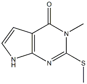 4-methyl-3-methylsulfanyl-2,4,9-triazabicyclo[4.3.0]nona-2,7,10-trien-5-one Structure