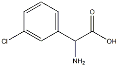 amino(3-chlorophenyl)acetic acid Structure