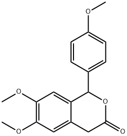 6,7-dimethoxy-1-(4-methoxyphenyl)-1,4-dihydro-3H-isochromen-3-one Structure