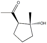 Ethanone, 1-[(1R,2R)-2-hydroxy-2-methylcyclopentyl]-, rel- (9CI) Structure
