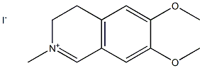 Isoquinolinium,3,4-dihydro-6,7-dimethoxy-2-methyl-, iodide (1:1) Structure