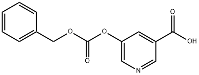 5-{[(benzyloxy)carbonyl]oxy}nicotinic acid 구조식 이미지