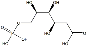 2-데옥시-6-포스포글루코네이트 구조식 이미지