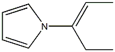 1H-Pyrrole,1-(1-ethyl-1-propenyl)-(9CI) Structure