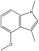 1H-Indole,4-methoxy-1,3-dimethyl-(9CI) Structure