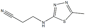 Propanenitrile,3-[(5-methyl-1,3,4-thiadiazol-2-yl)amino]-(9CI) Structure