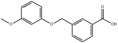 3-(3-methoxyphenoxymethyl)benzoic acid Structure