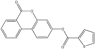 6-oxo-6H-benzo[c]chromen-3-yl 2-thiophenecarboxylate Structure