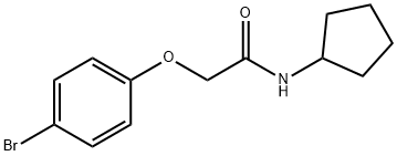 2-(4-bromophenoxy)-N-cyclopentylacetamide Structure