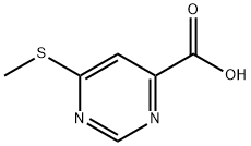 4-Pyrimidinecarboxylicacid,6-(methylthio)-(9CI) Structure