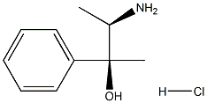 threo-(±)-3-hydroxy-3-phenylbutane-2-ammonium chloride Structure