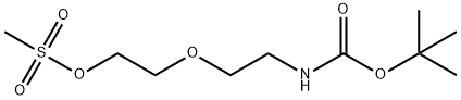 t-Boc-N-Amido-PEG2-Ms 구조식 이미지