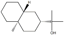 (2R,8aβ)-데카하이드로-α,α,4aα-트리메틸나프탈렌-2α-메탄올 구조식 이미지