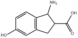 1H-Indene-2-carboxylicacid,1-amino-2,3-dihydro-5-hydroxy-(9CI) 구조식 이미지